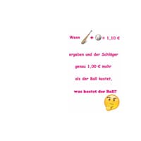 Schlaeger Ball Rätsel Schlaeger Ball Rätsel