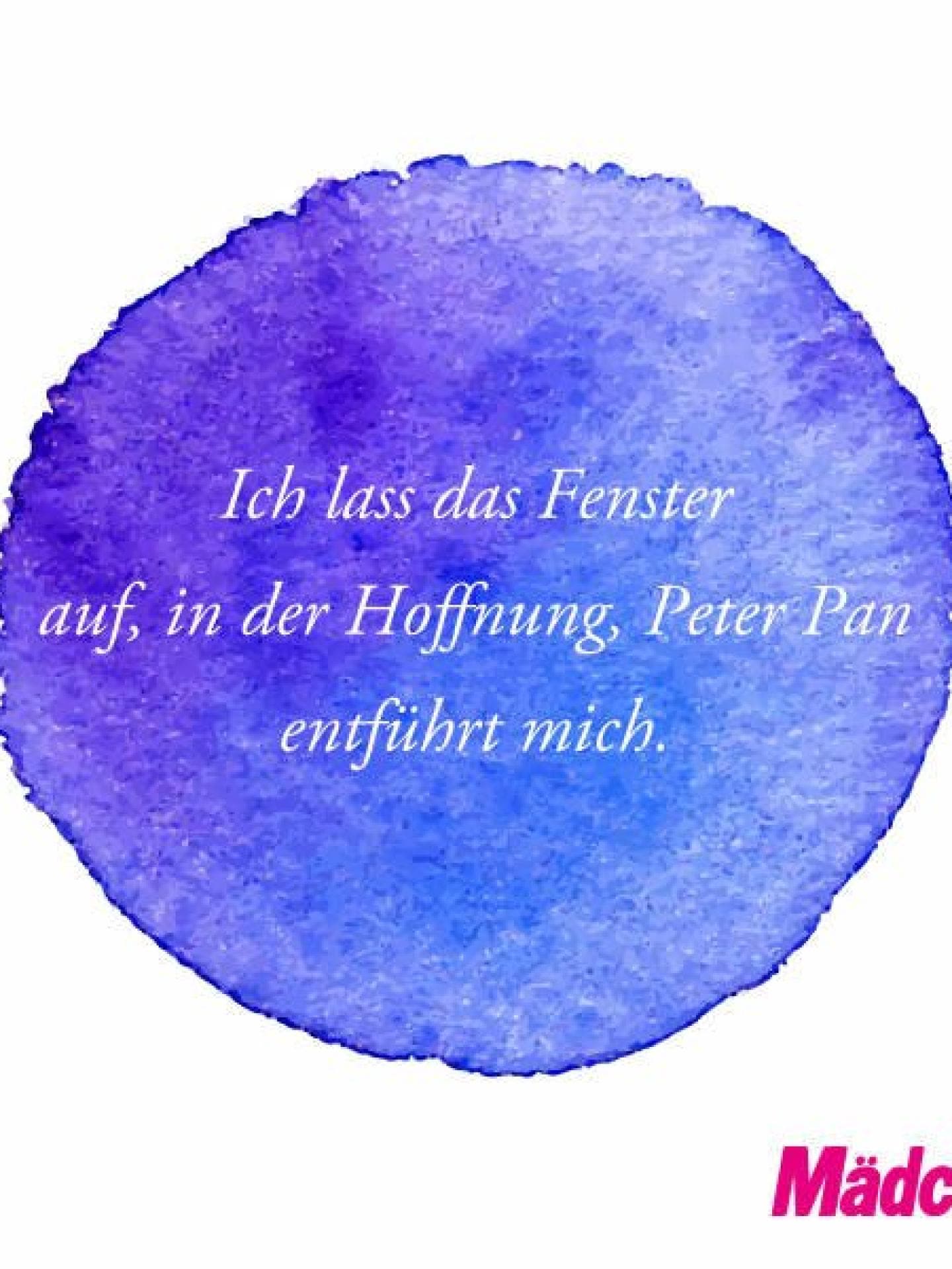 Spruch mit Peter Pan Spruch mit Peter Pan