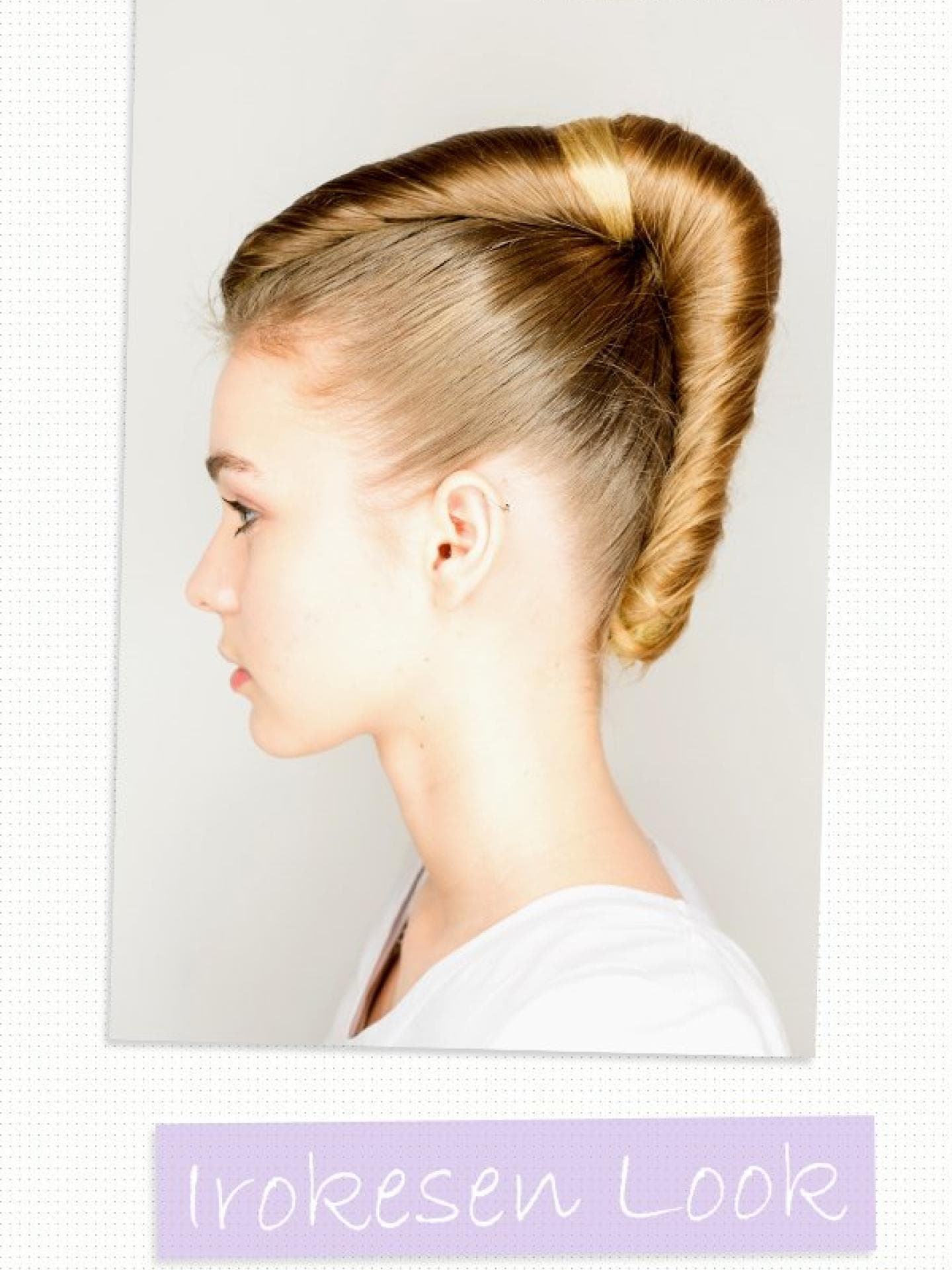 Hochsteckfrisuren selber machen: Irokesen Look Hochsteckfrisuren selber machen: Irokesen Look