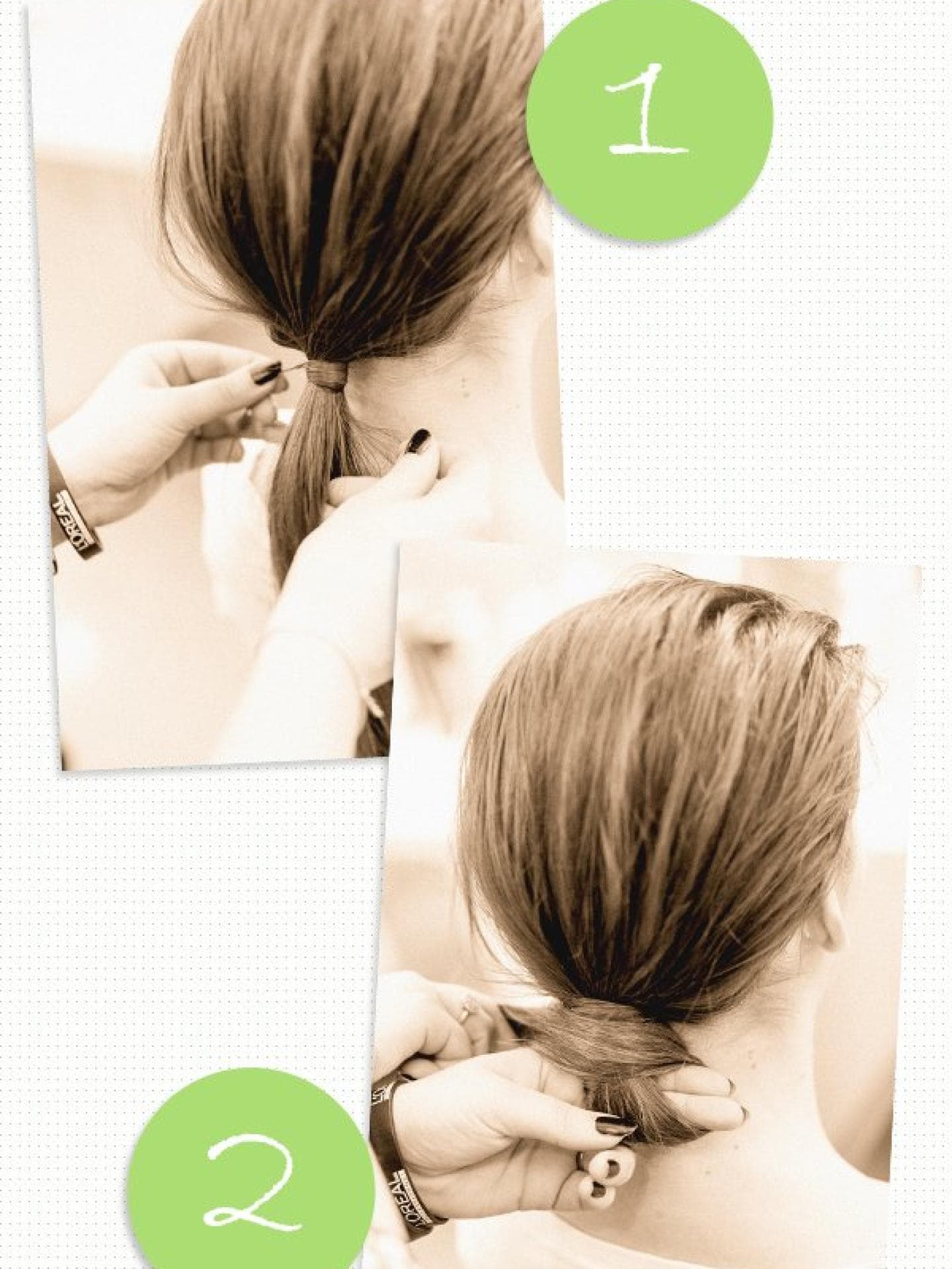 Undone Dutt selber machen mit Anleitung Undone Dutt selber machen mit Anleitung