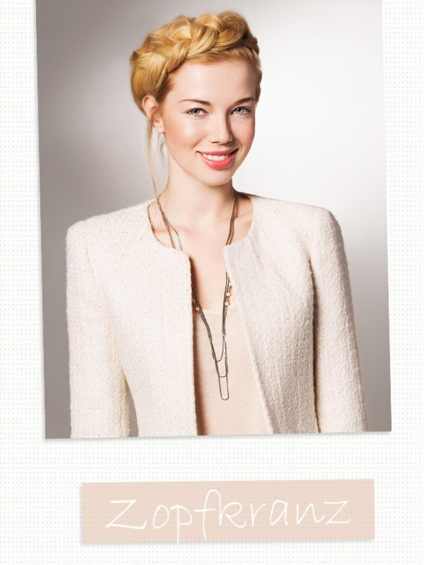 Hochsteckfrisuren selber machen: Zopfkranz Hochsteckfrisuren selber machen: Zopfkranz