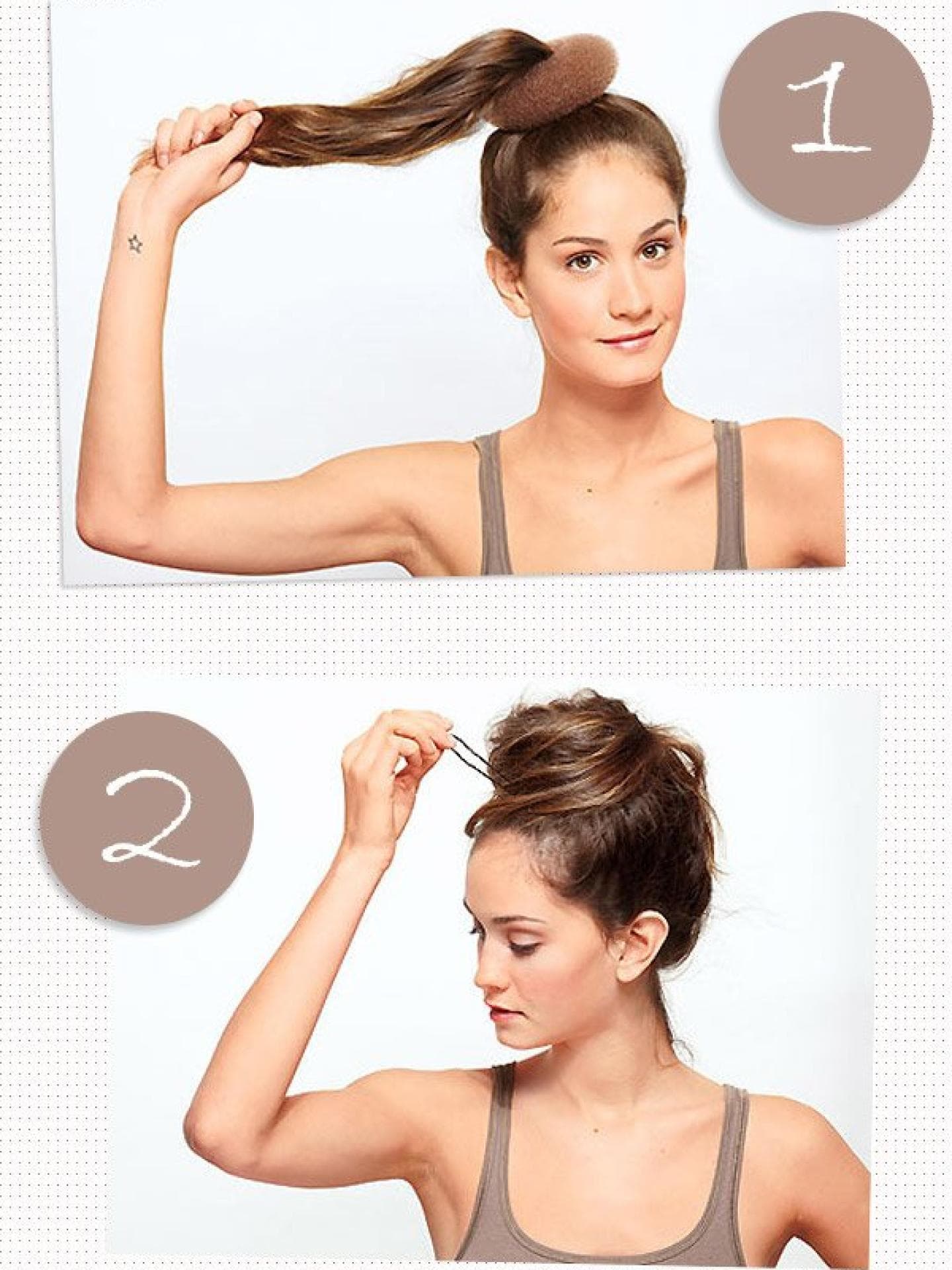 Hochsteckfrisuren selber machen: Donut Anleitung Hochsteckfrisuren selber machen: Donut Anleitung